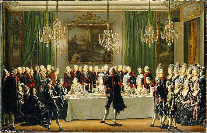 Stockholm Palace New Year's Eve — Pehr Hilleström