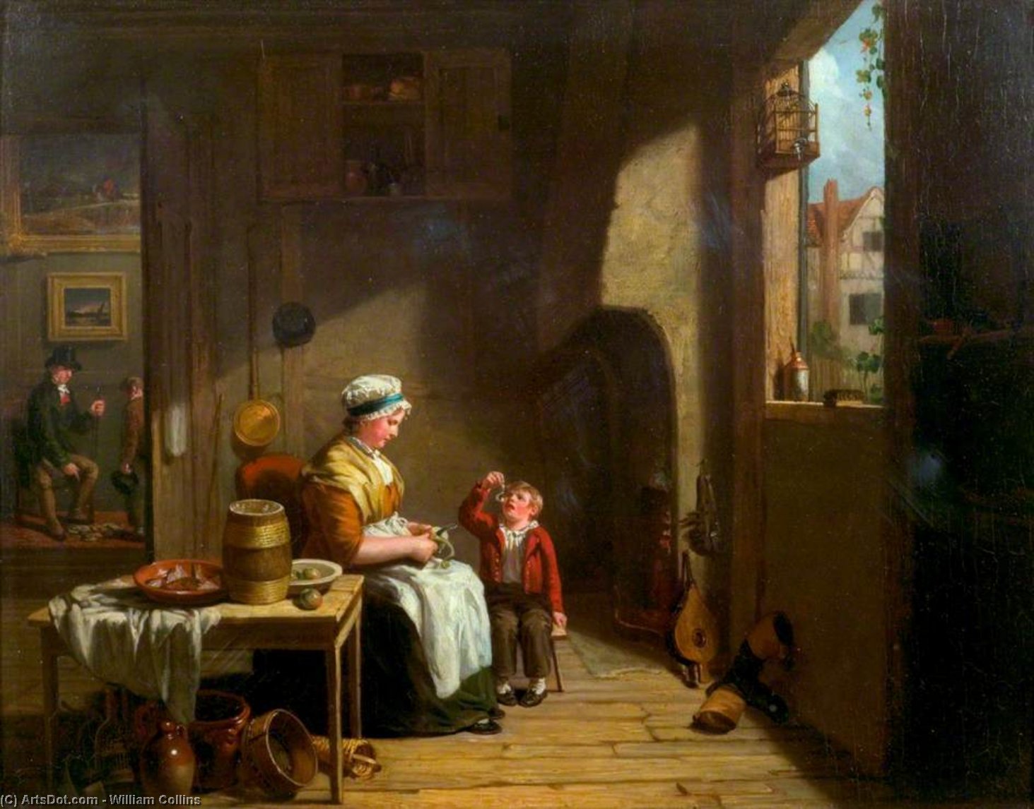 A Country Kitchen — Уильям Коллинз