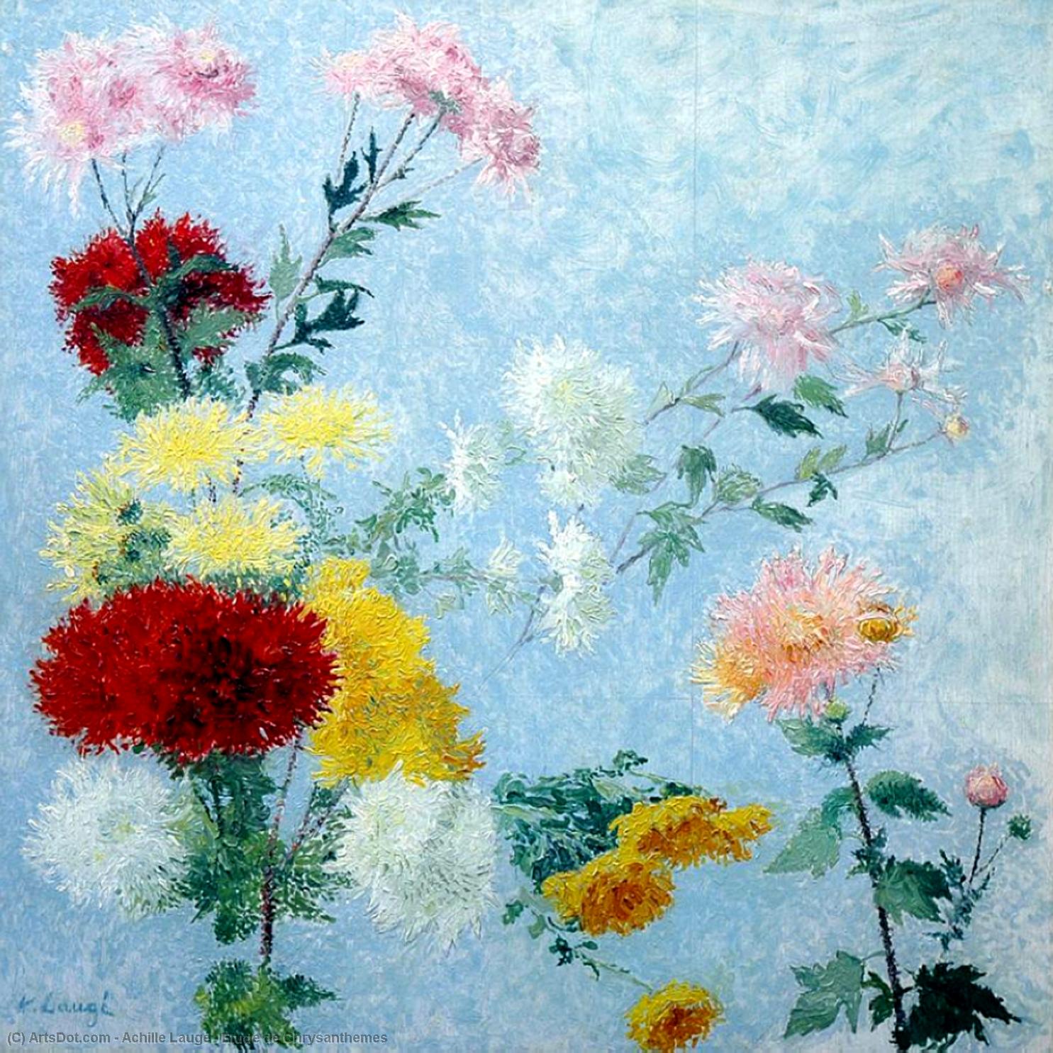 Etude De Chrysanthemes — Achille Laugé