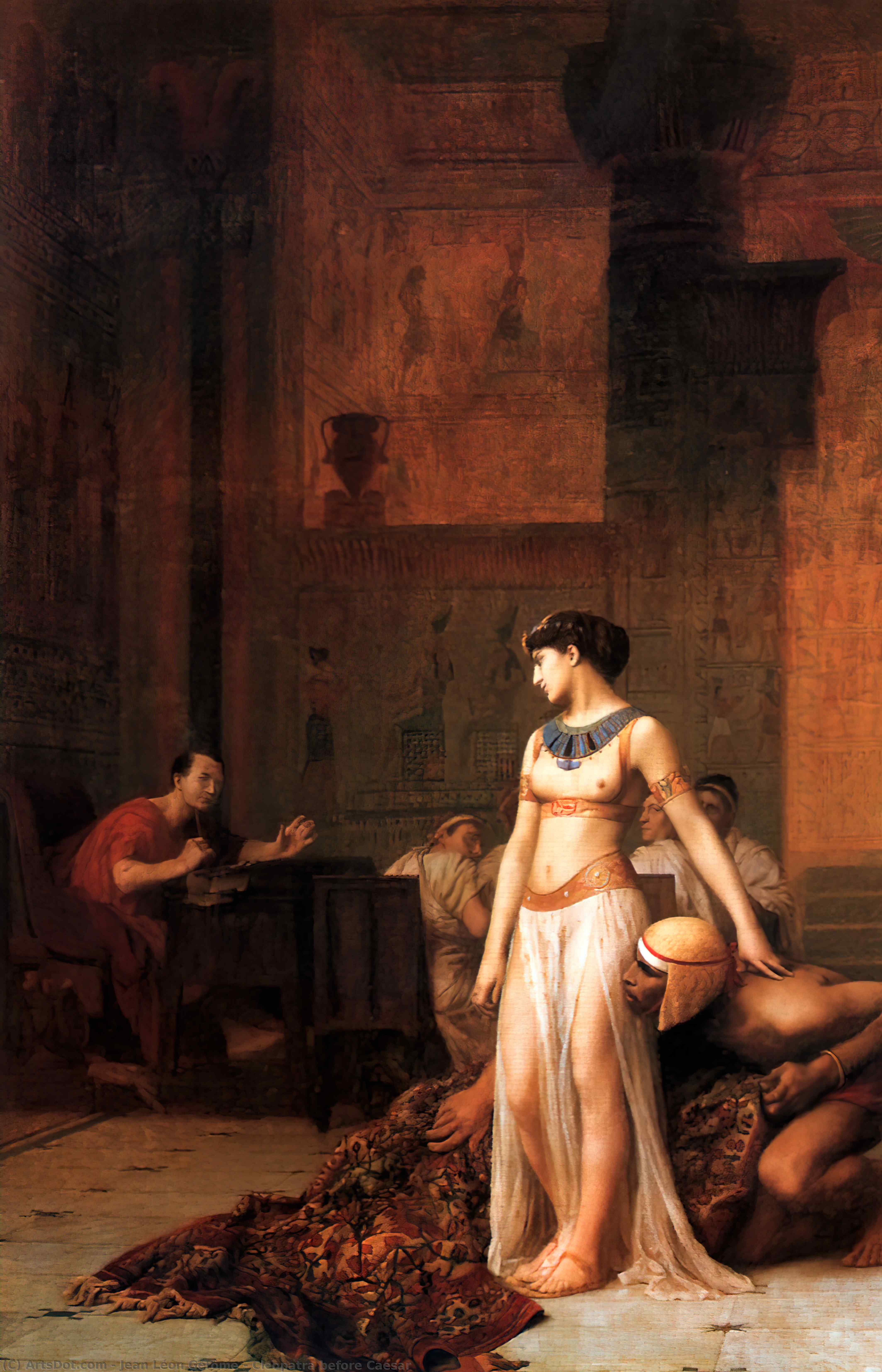 Cleopatra Before Caesar — Жан-леон Жером