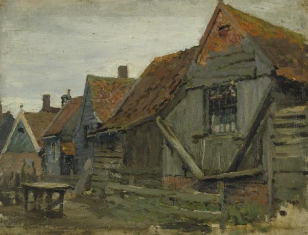 Study Of Wooden Houses — Sir George Clausen