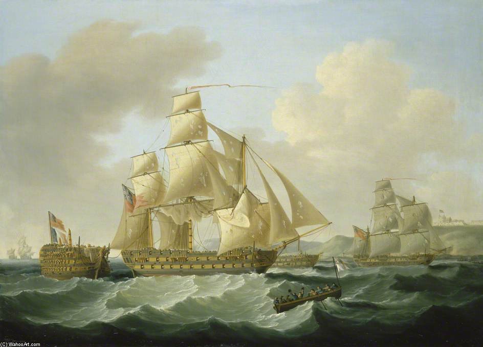 Strachan's Action After Trafalgar - — Francis Sartorius Ii (john Francis Sartorius)