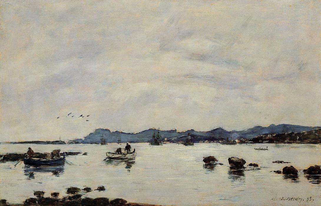 Golfe-juan, The Bay And The Mountains Of Esterel — Eugène Louis Boudin