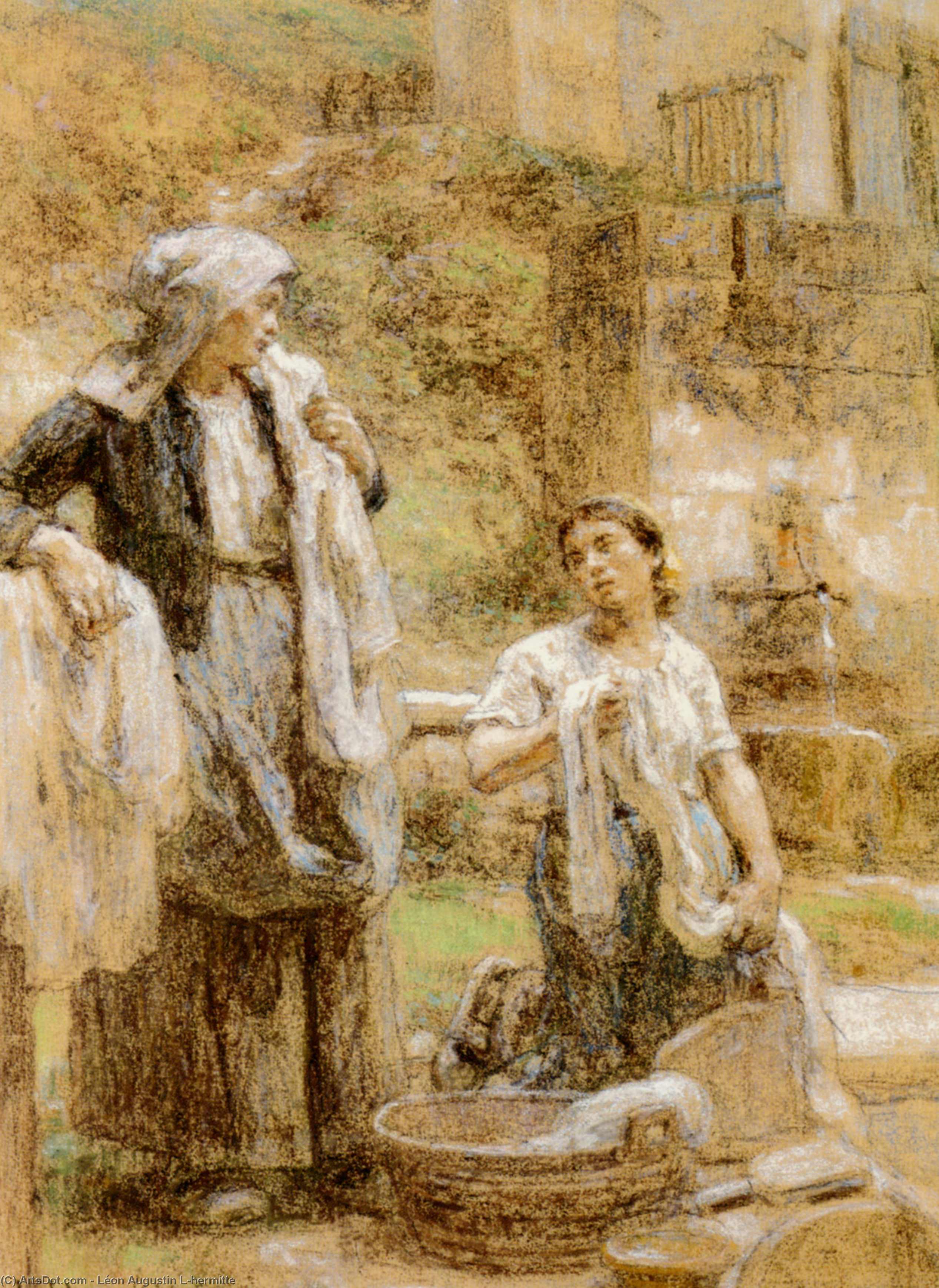 The Washerwomen — レオン・オーギュスタン・エルミット