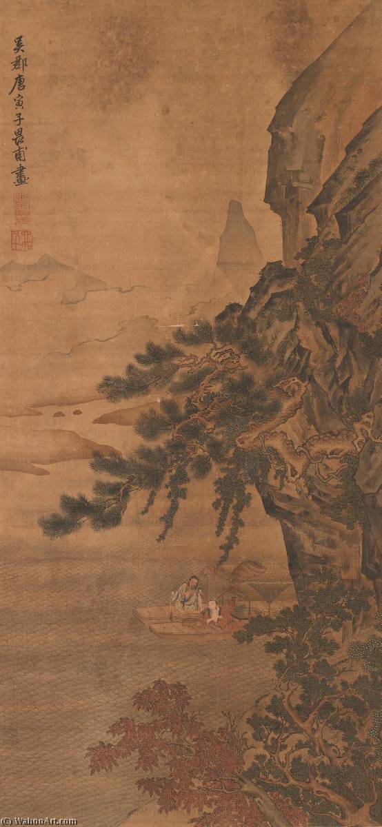 Scholars On Boats — Tang Yin