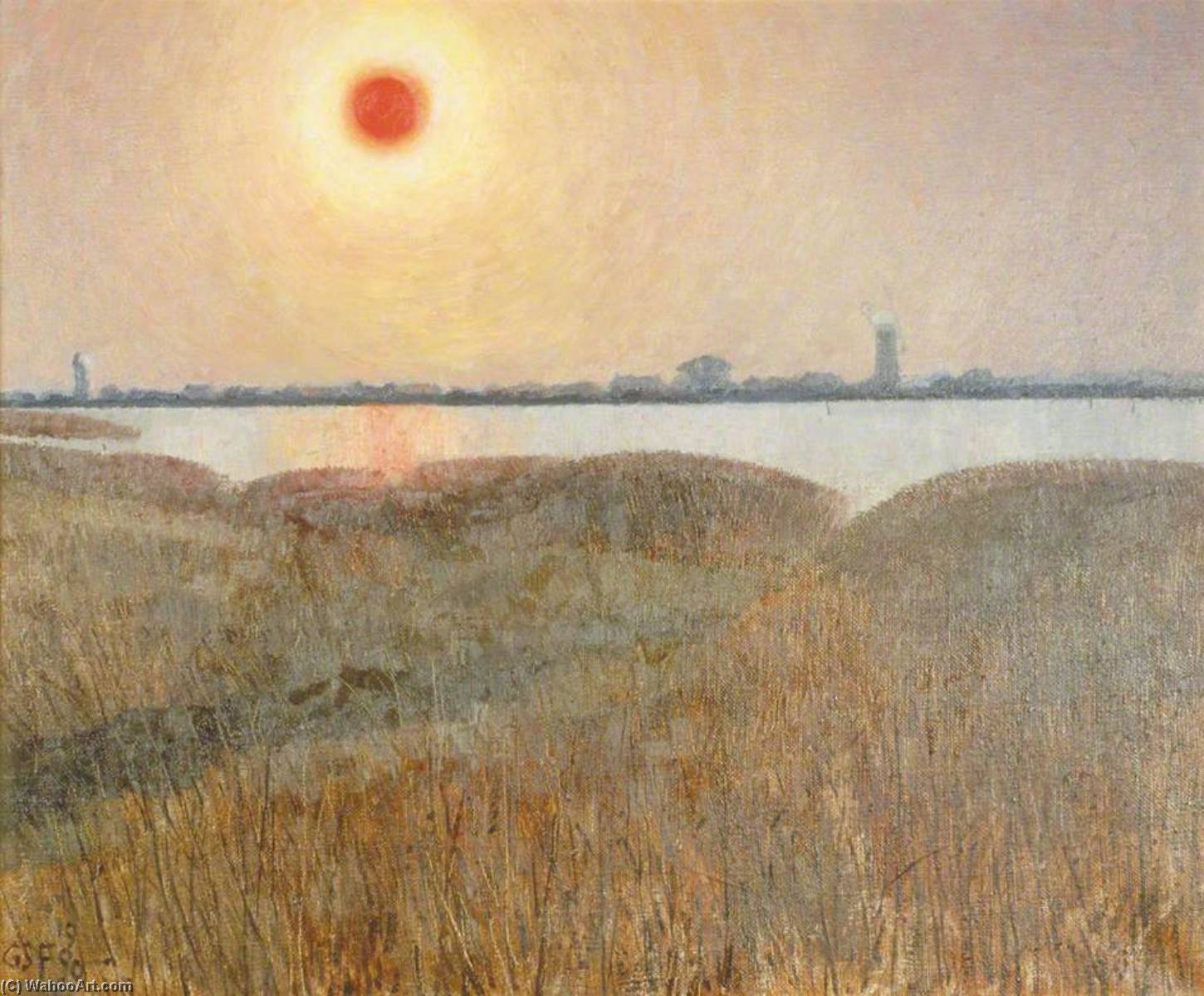Breydon Water, Norfolk, September 1990 — Geoffrey Scowcroft Fletcher