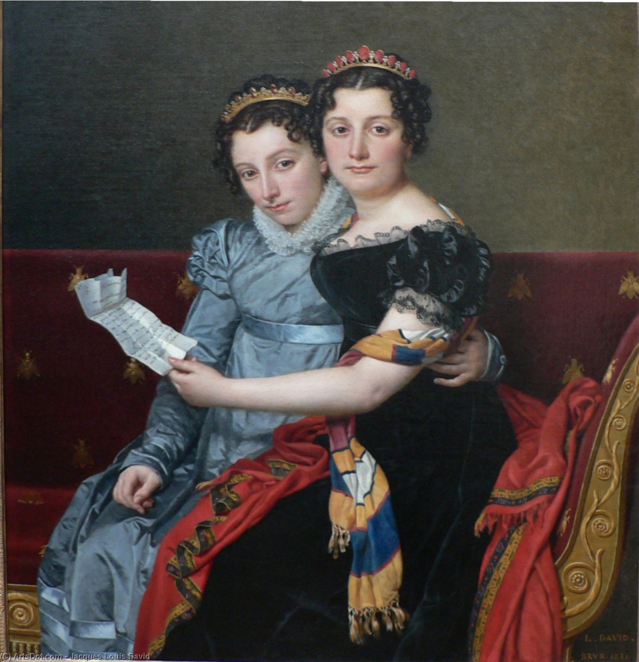 Las Hermanas Zenaide Y Charlotte Bonaparte — Jacques-louis David
