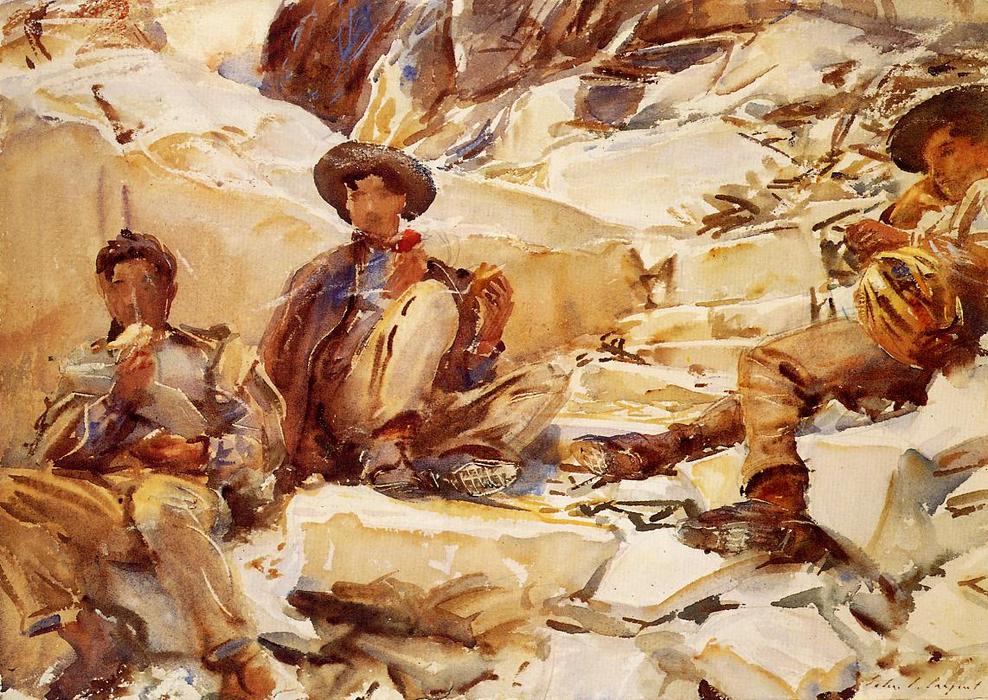 Obreros De Carrara — John Singer Sargent