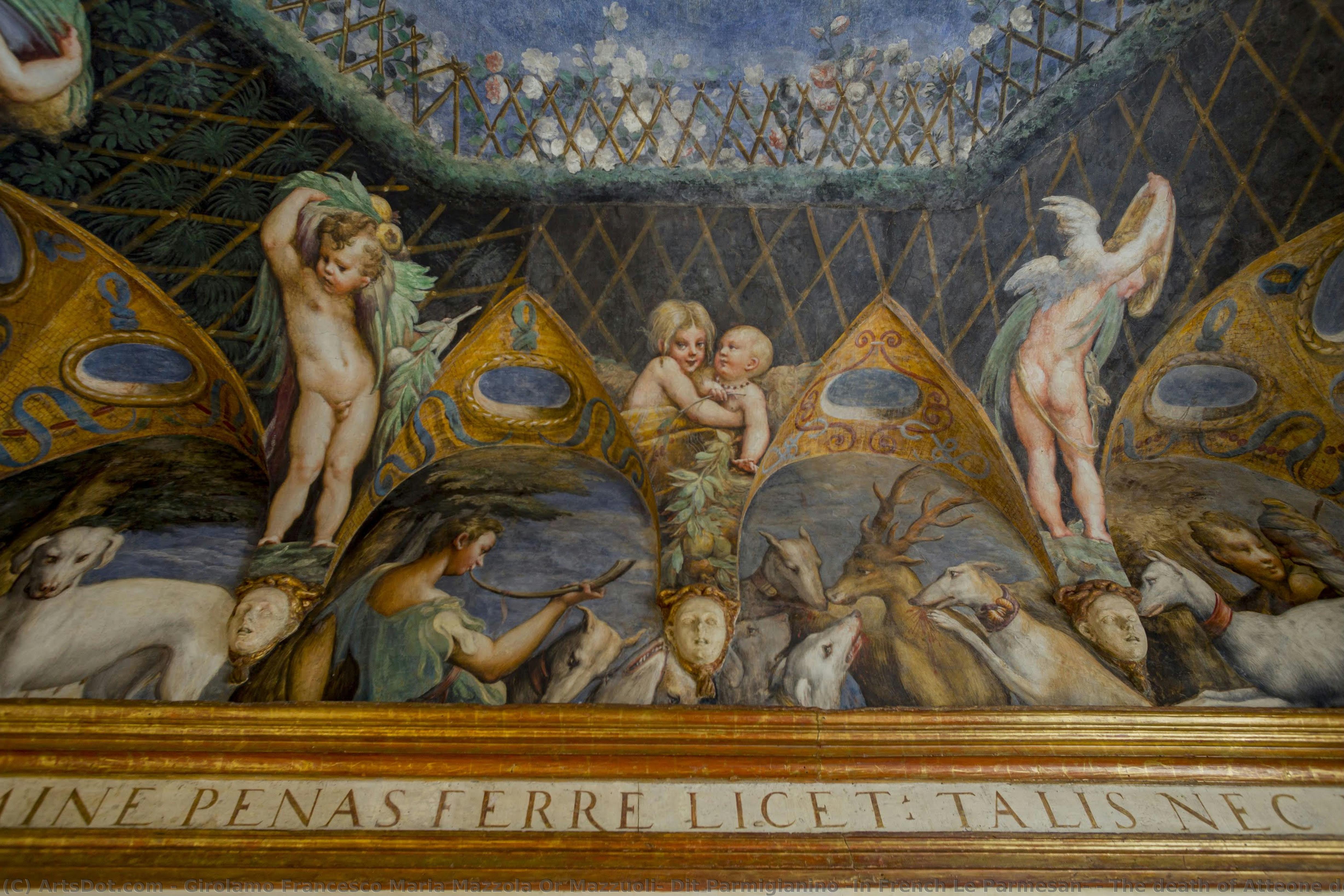 The Death Of Atteone Deer — Girolamo Francesco Maria Mazzola Or Mazzuoli, Dit Parmigianino (in French Le Parmesan)