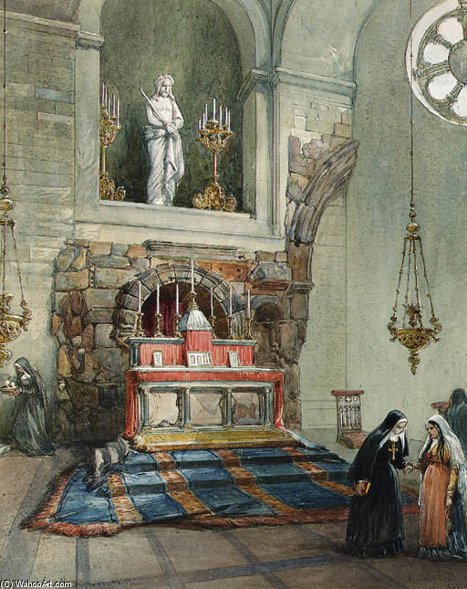 The Church Of Ecce Homo, Convent Of The Soeurs De Sion, Jerusalem — William Simpson