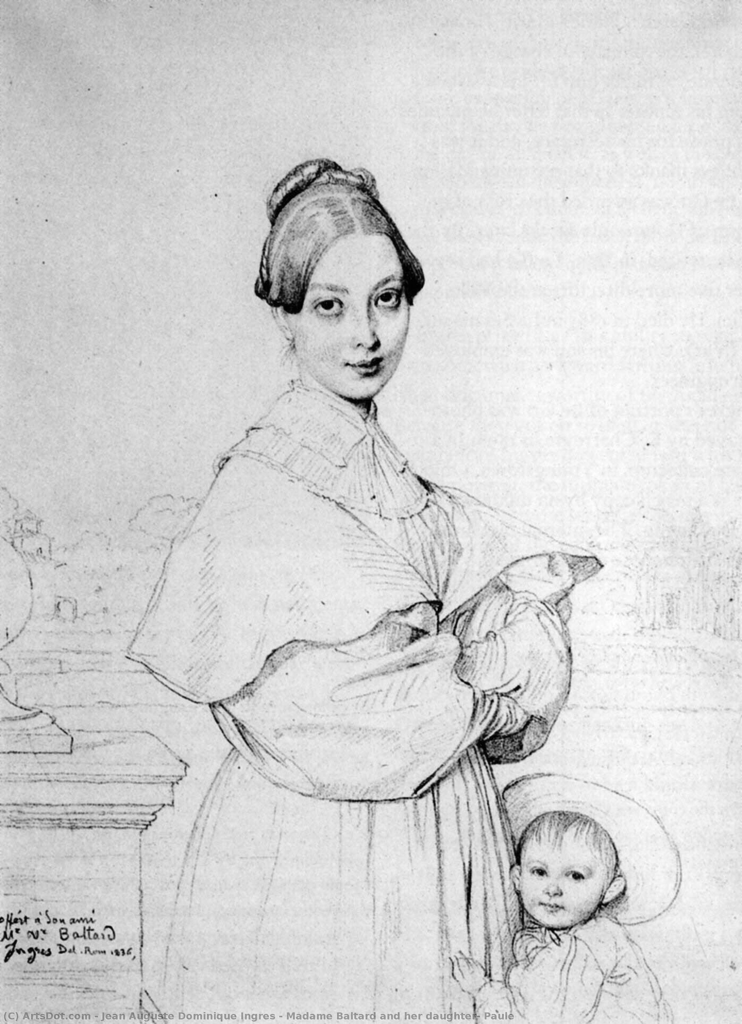 Madame Baltard And Her Daughter, Paule — Jean-auguste-dominique Ingres