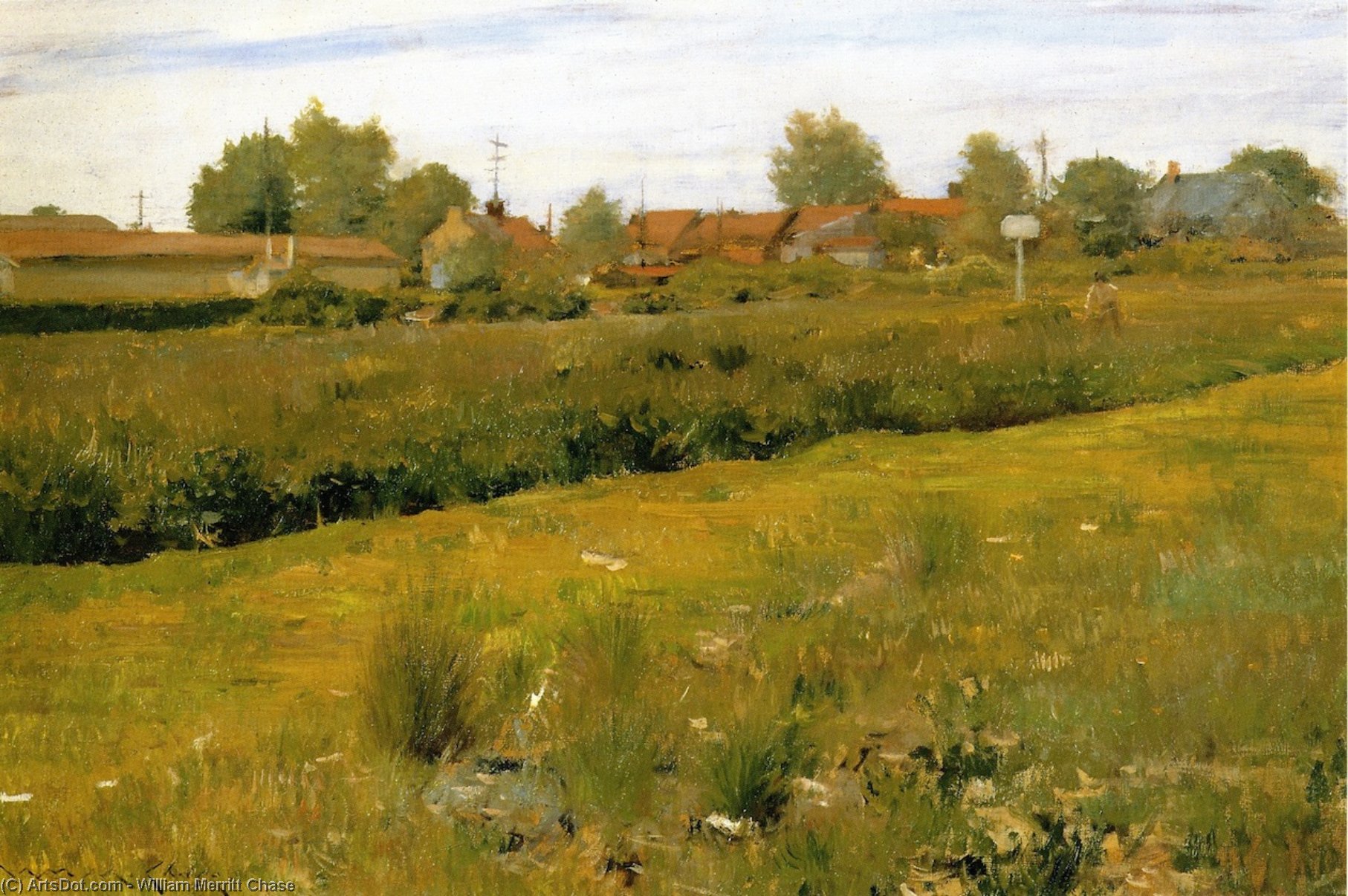 Red Roofs Of Bristol, Pennsylvania — William Merritt Chase