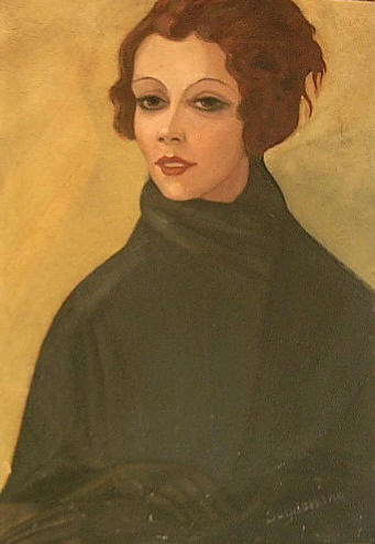 Portrait Of Balieva - Komissarghevskaia — Sergey Yurievich Sudeikin