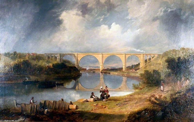 Victoria Bridge Over The River Wear — John Wilson Carmichael