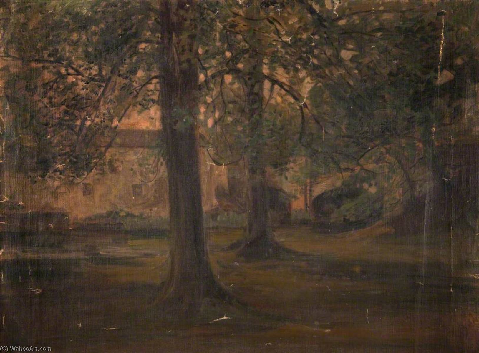 Mill Behind Trees — John Elliot Maguire