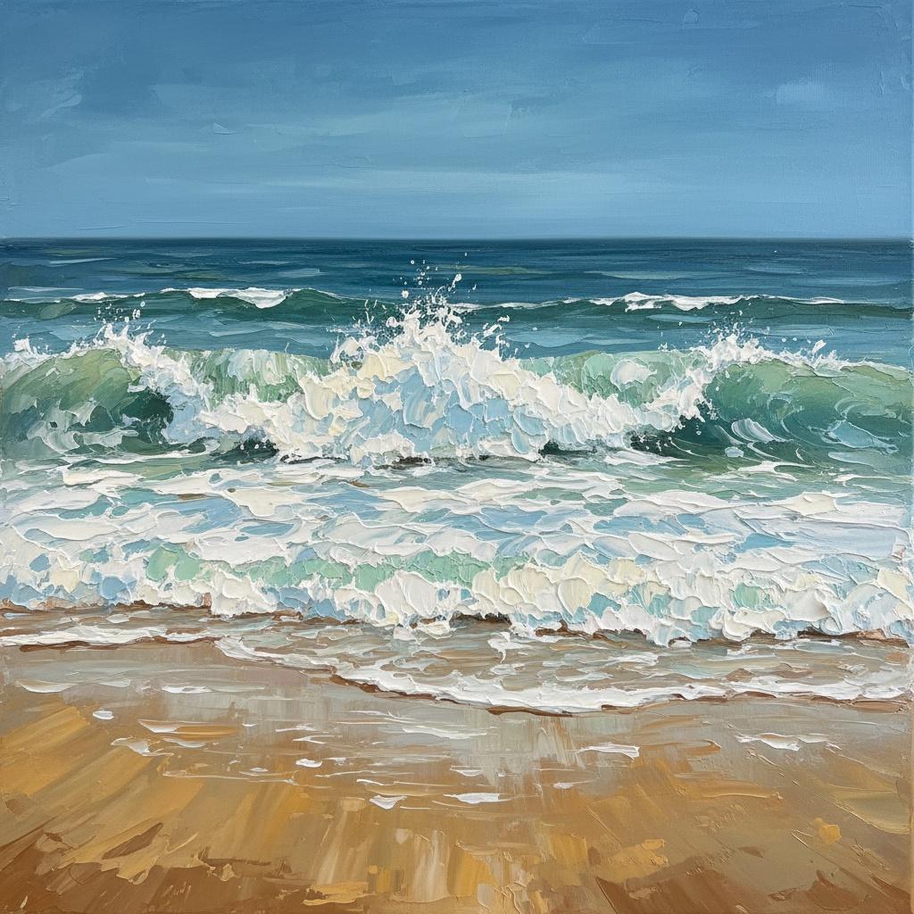 Ephemeral Majesty: Where Ochre Shores Meet Cerulean Power's Unfolding Rhythm — Christian Noiret