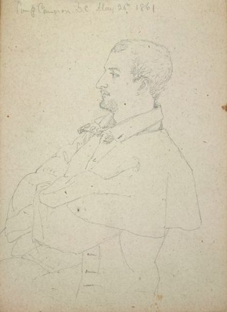 Study Of A Soldier In Profile 1 — Sanford Robinson Gifford