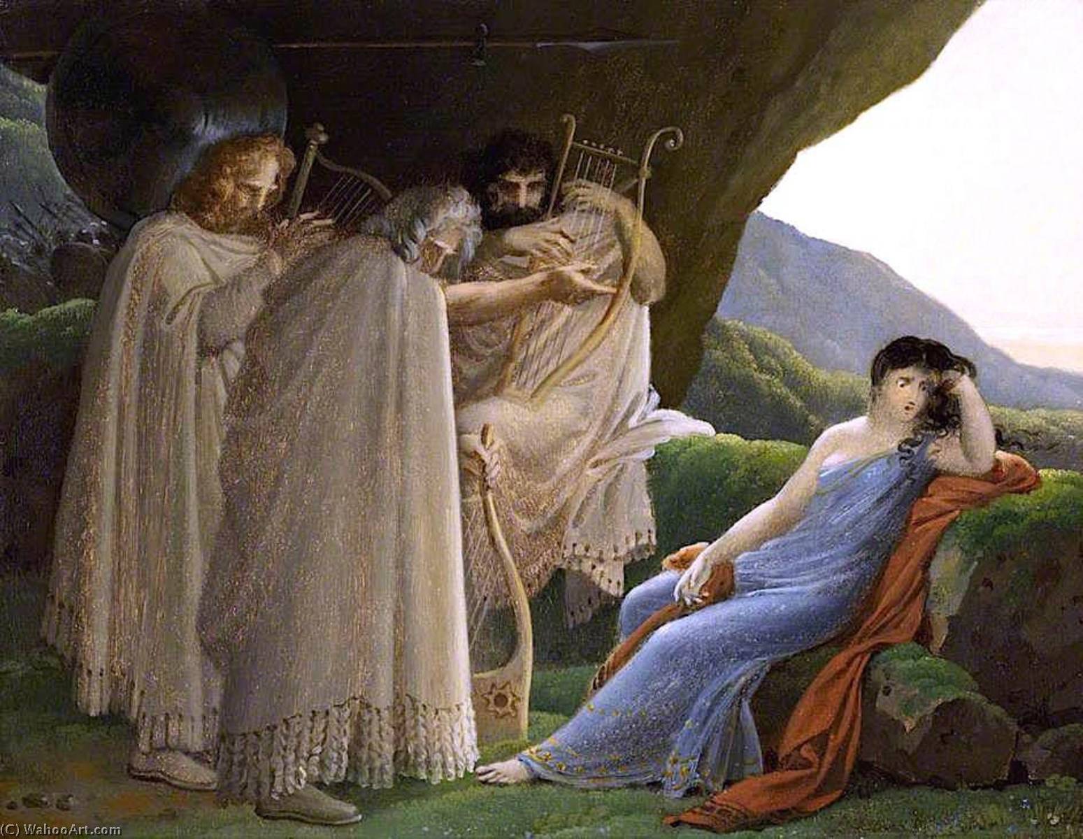 Malvina Mourning The Death Of Her Fiancé Oscar — Anne-louis Girodet
