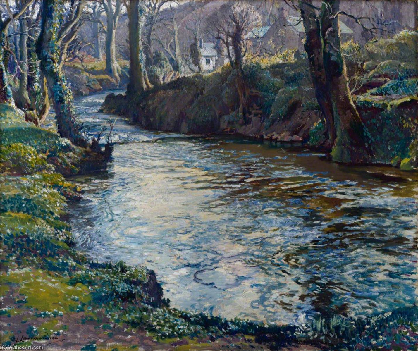 Our Little Stream, Lamorna — Samuel John Lamorna Birch