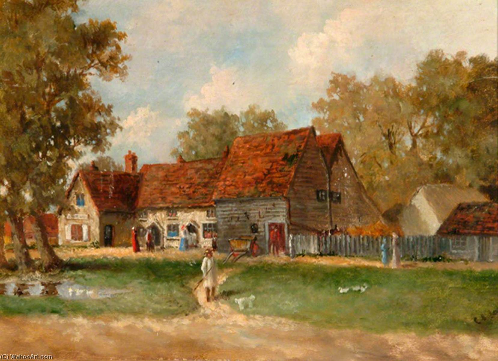 'the White Lion' As It Was In The 1880s — Charles Langton Lockton