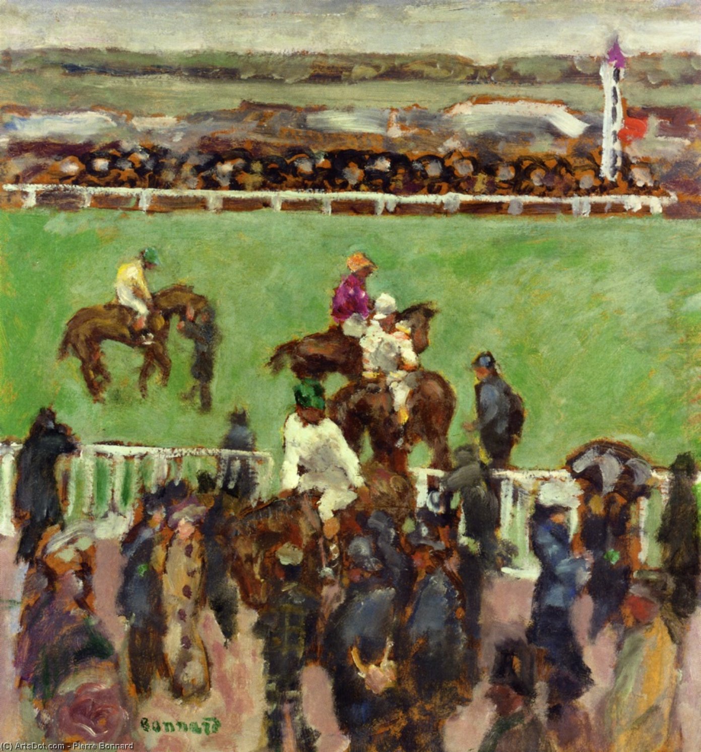 At The Races, Longchamp — Pierre Bonnard