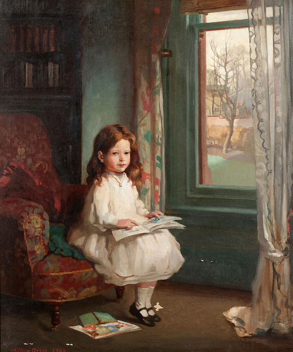Portrait Of Clara Hughes — Sir William Newenham Montague Orpen