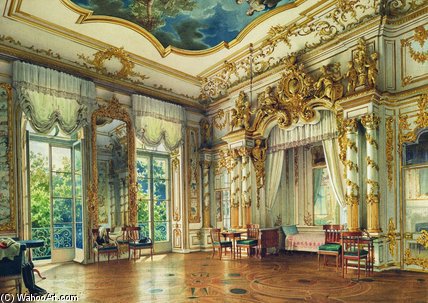 Bedroom Of Tsar Alexander I In The Alexander Palace — Luigi Premazzi (ludwig Osipovich)