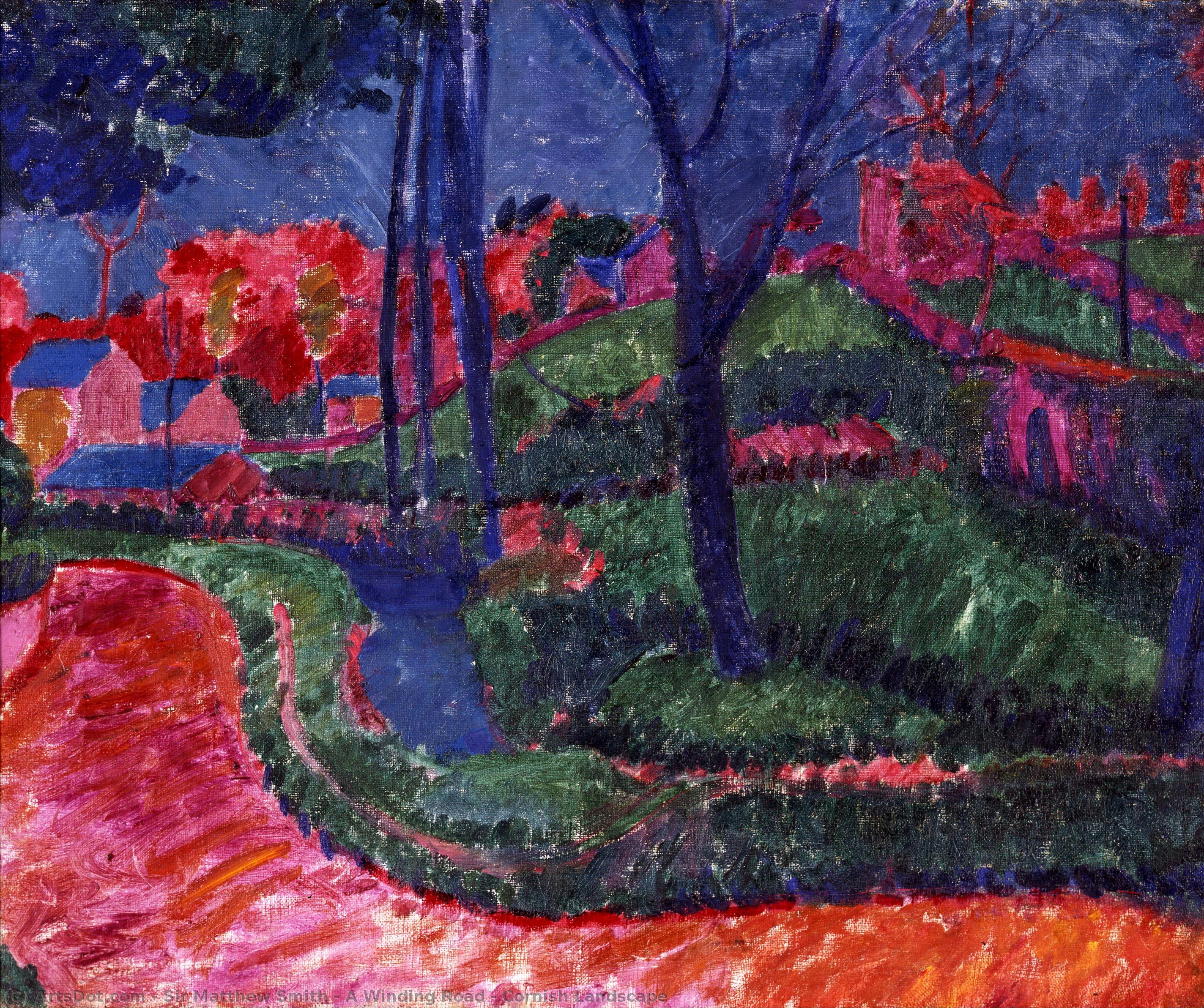 A Winding Road - Cornish Landscape — Sir Matthew Smith