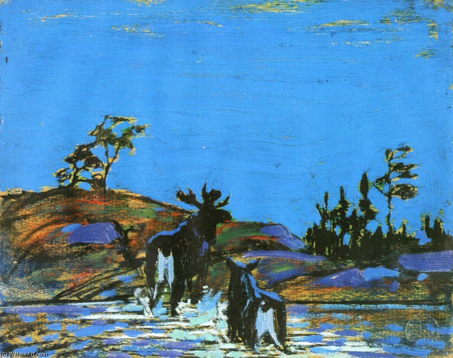 Moose At Night — Том Томпсон
