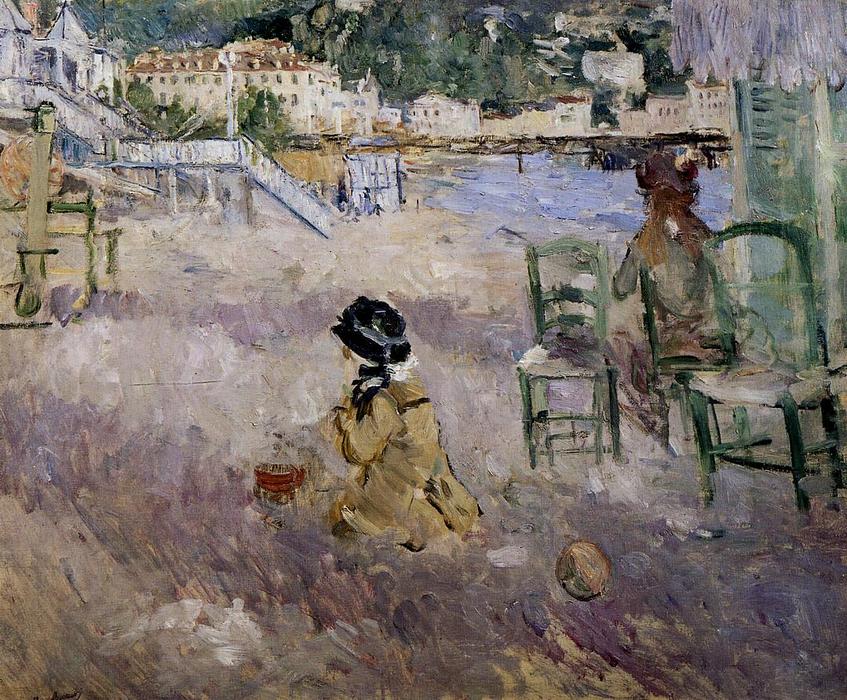 The Beach At Nice — Berthe Morisot