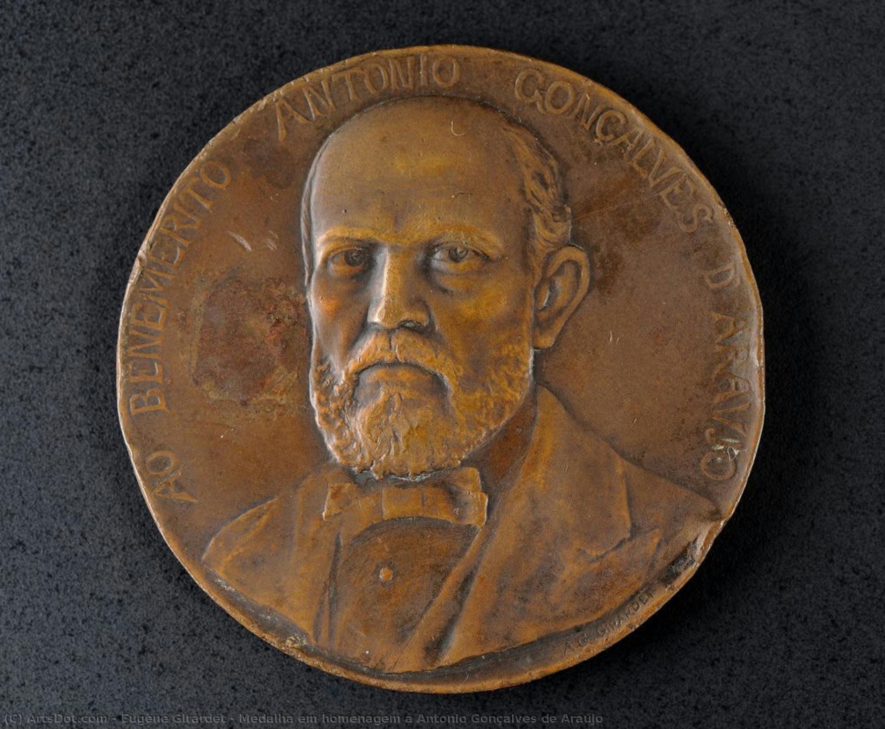 Medalha Em Homenagem A Antonio Gonçalves De Araújo — Eugène Girardet