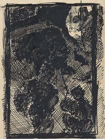 Sketch Of Bear-hunting Scene — Nicholas Roerich