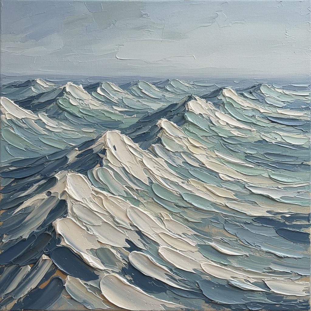 Monolithic Swells Of Slate And Seafoam In A Single Timeless Masterpiece — Christian Noiret