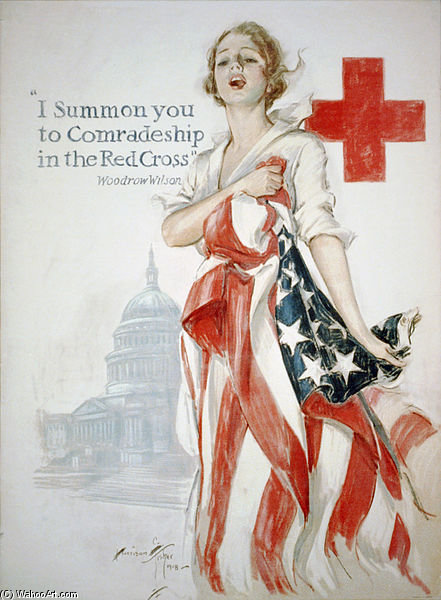 Wwi American Red Cross Poster — Harrison Fisher