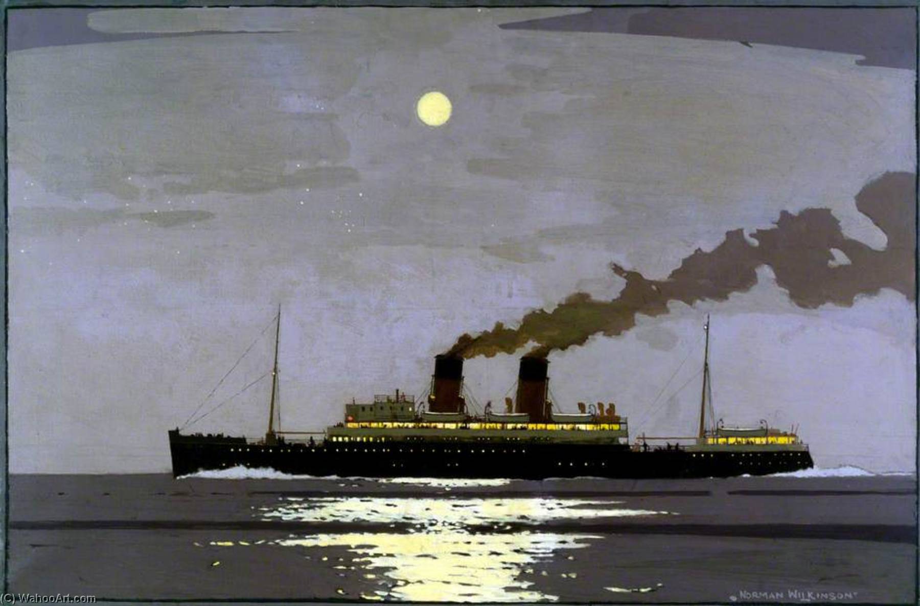Heysham For Ulster (london, Midland And Scottish Railway Poster Artwork) — Norman Wilkinson