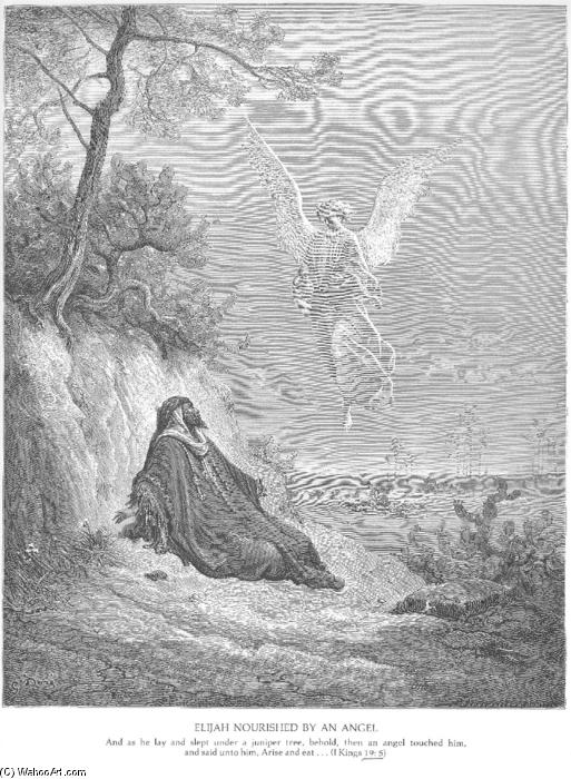 Elijah Is Nourished By An Angel — Paul Gustave Doré