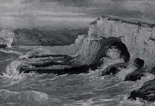 Seascape At Santa Cruz, (painting) — Von Luerzer