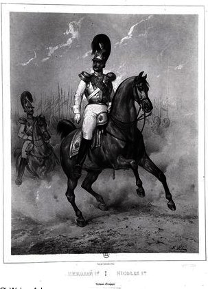 Portrait Of Nicholas I Pavlovich On Horseback — Jean Victor Adam
