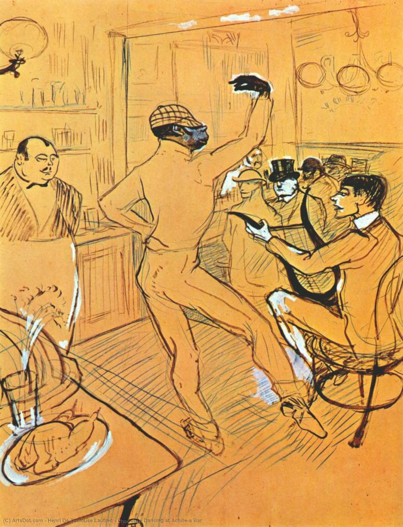 Chocolate Dancing At Achille's Bar — Henri De Toulouse-lautrec