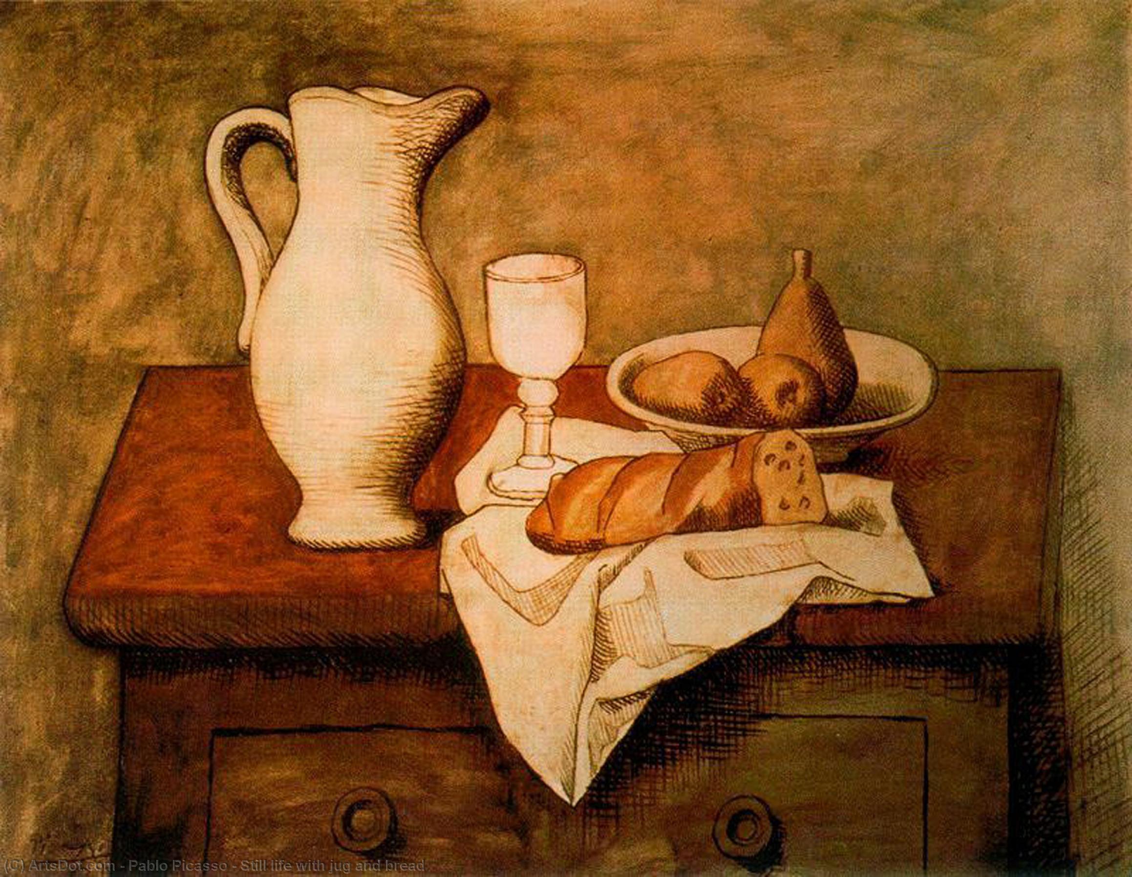 Still Life With Jug And Bread — Pablo Picasso