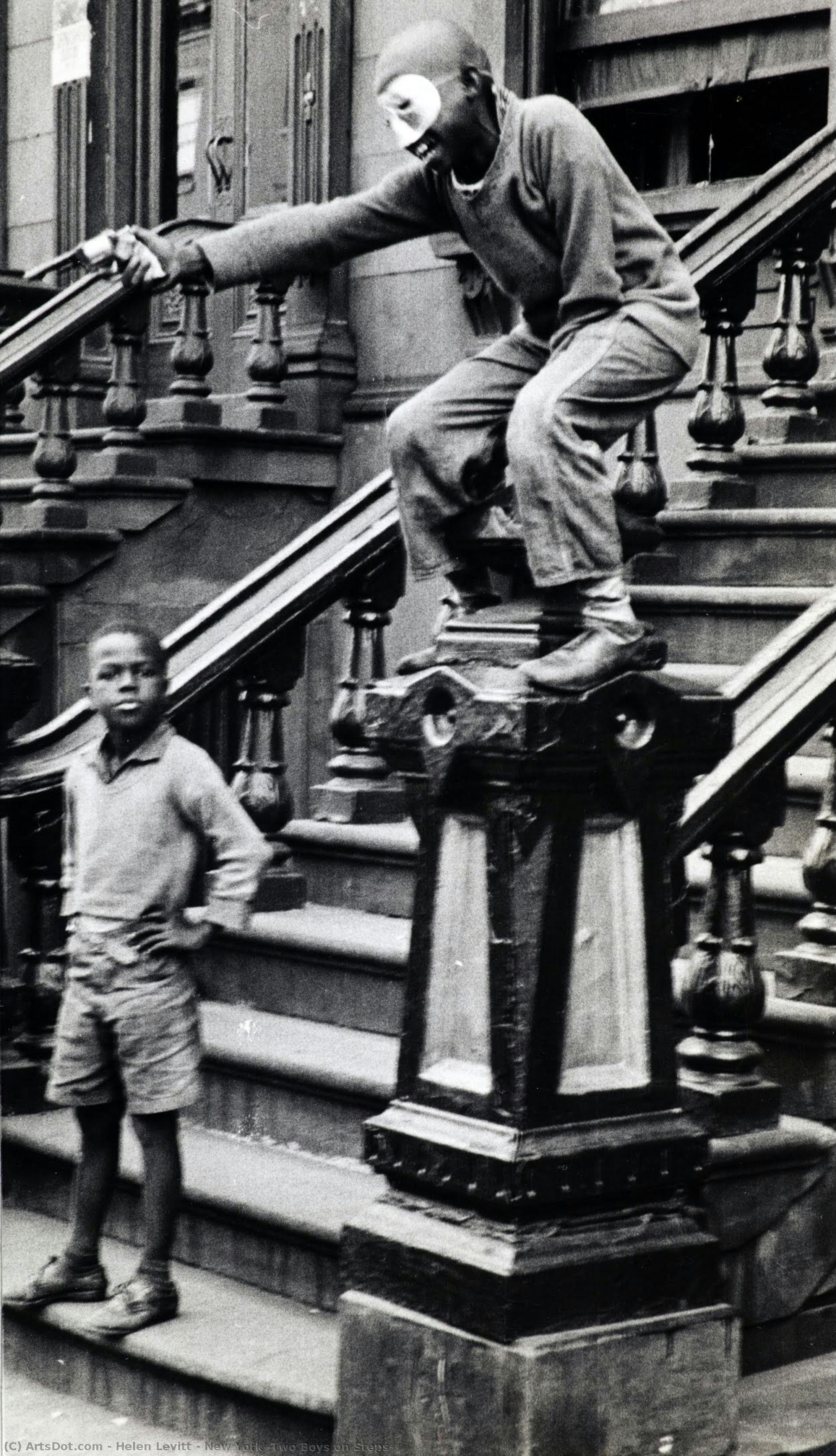 New York (two Boys On Steps) — Helen Levitt