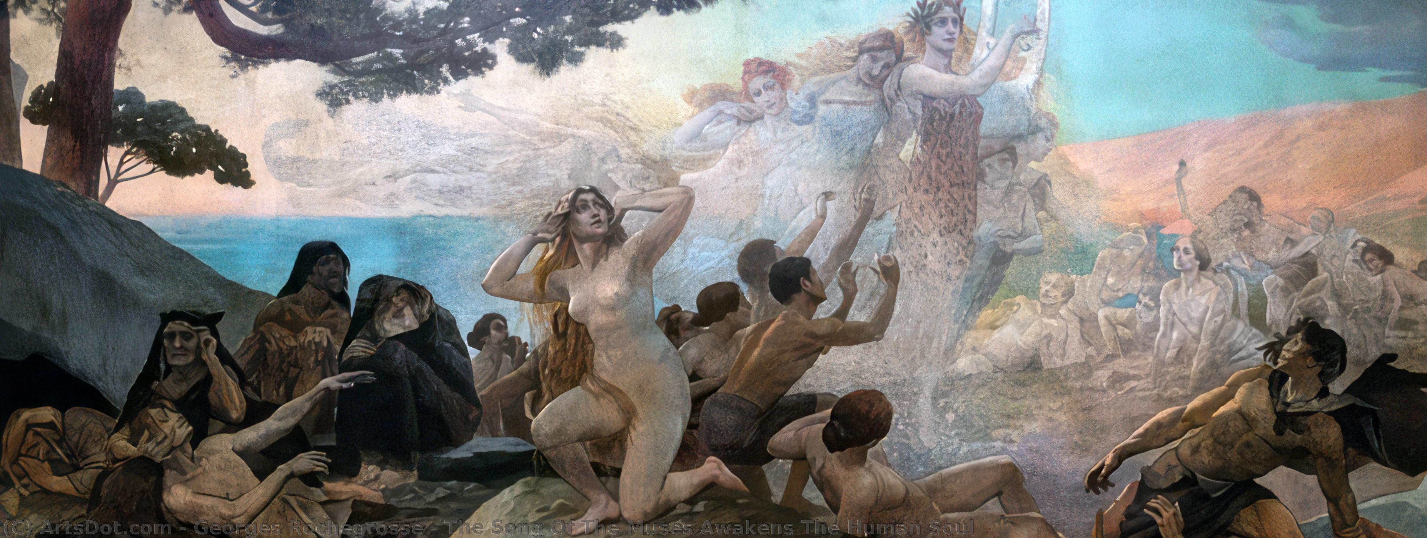 The Song Of The Muses Awakens The Human Soul — Georges Antoine Rochegrosse