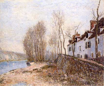 Saint-mammes, The White Cross — Alfred Sisley