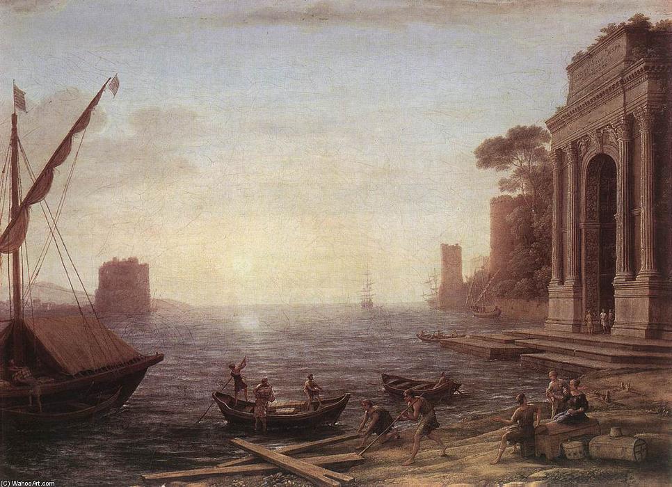 A Seaport At Sunrise — Claude Lorrain (claude Gellée)