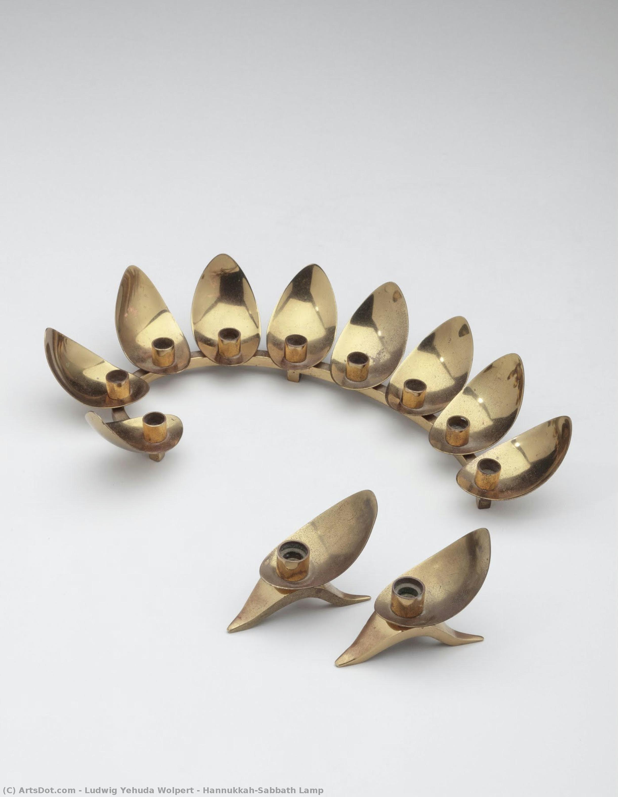 Hannukkah/sabbath Lamp — Ludwig Yehuda Wolpert
