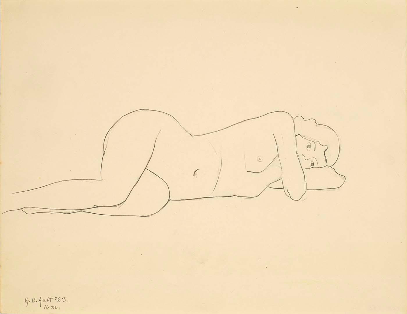 Untitled (reclined Female Figure) — George Copeland Ault
