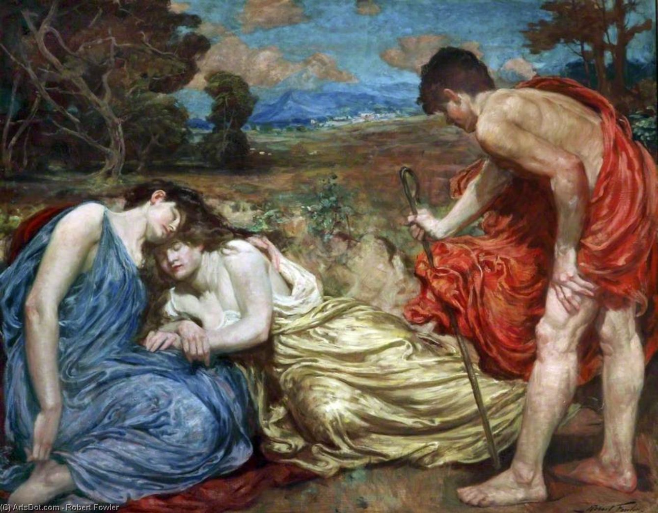 Sleeping Nymphs Discovered By A Shepherd — Robert Fowler