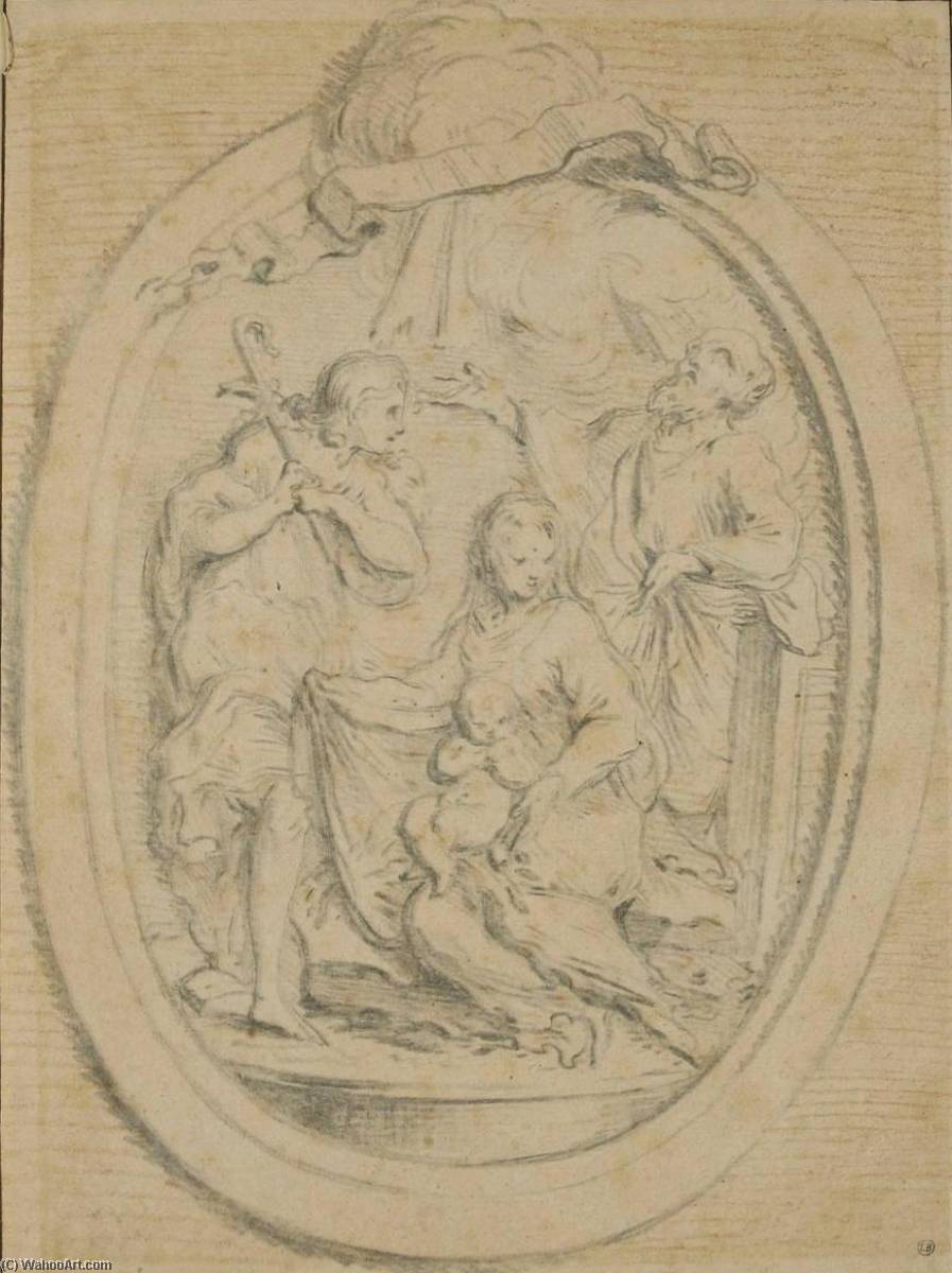 Holy Family — Карл Ван Лoo