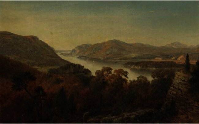View Of Hudson River From Ruins At Fort Putnam — David Johnson