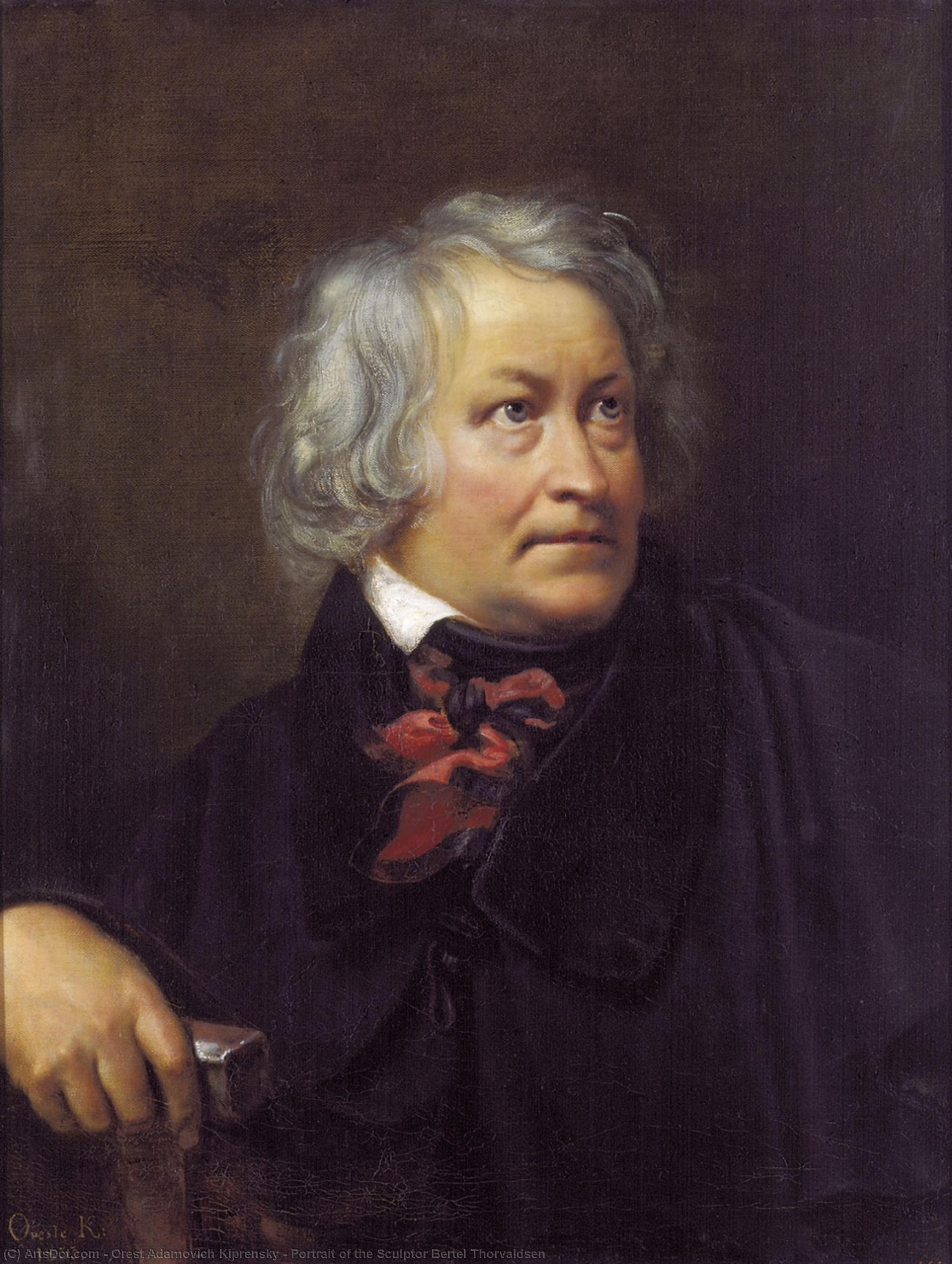 Portrait Of The Sculptor Bertel Thorvaldsen — オレスト・キプレンスキー